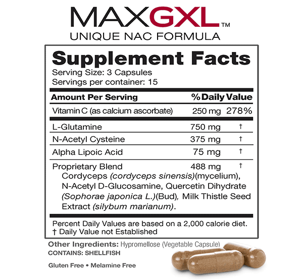 Max GXL ingredients